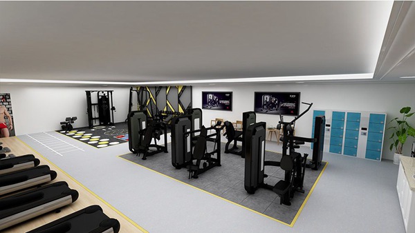 120平方健身房配置方案-广西bsports(中国)体育健身器材有限公司官网